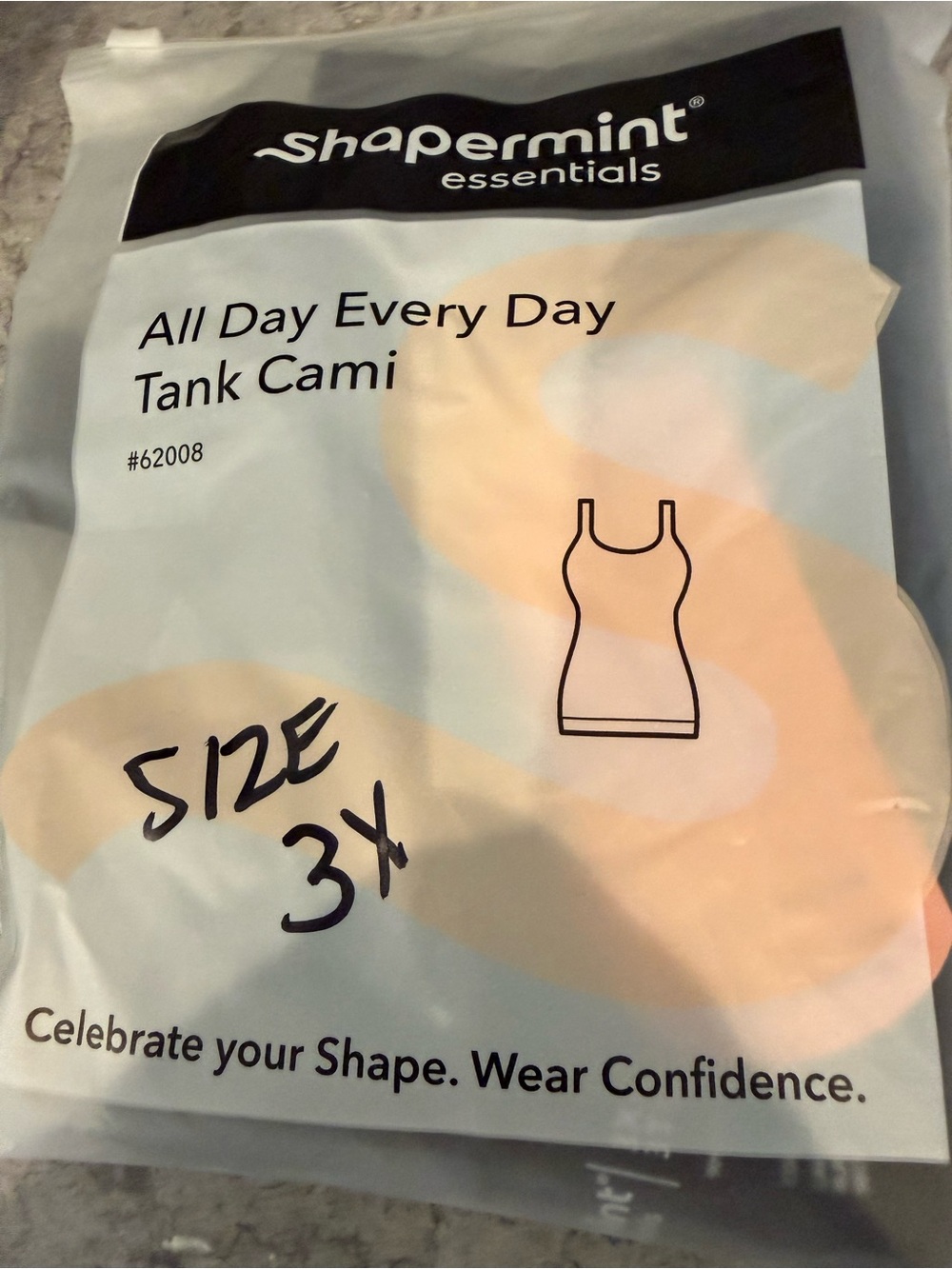Shapermint Black Scoop Neck Tank Cami